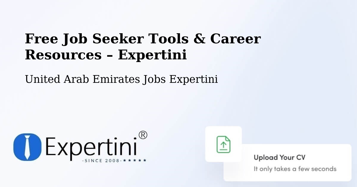 Free Job Seeker Tools & Career Resources – Murbaḩ - Murbaḩ, United Arab Emirates Jobs Expertini